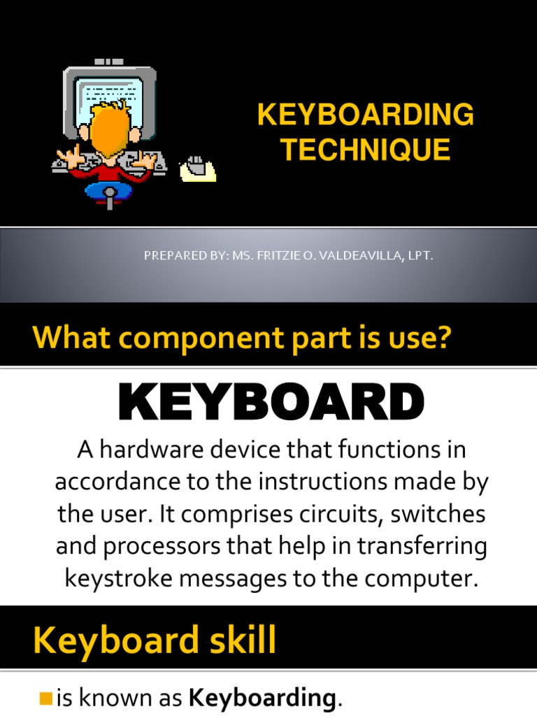 Why Is Keyboard Technique Important Dates