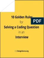 10 Golden Rules For Solving A Coding Question