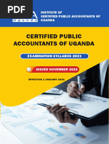 CPA EXAMINATION SYLLABUS 2023 Revised