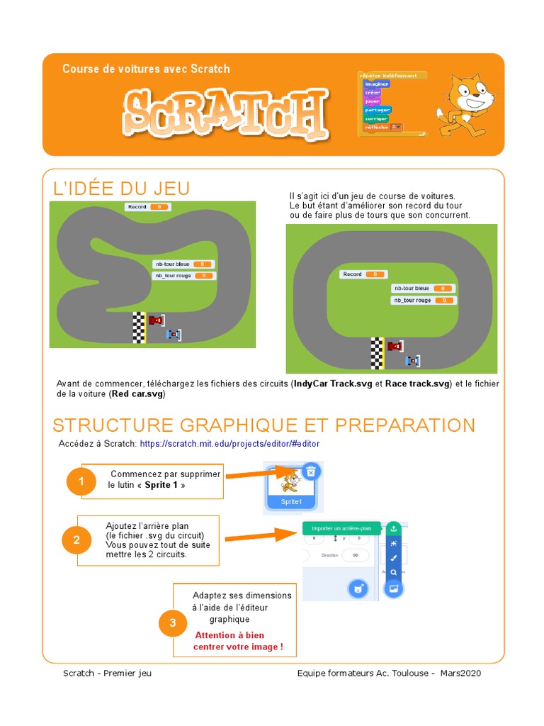 Créer un jeu de course sur Scratch | PDF