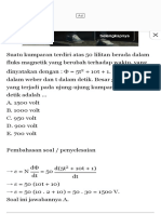 Contoh Soal Fluks Magnetik & GGL Induksi Dan Pemb