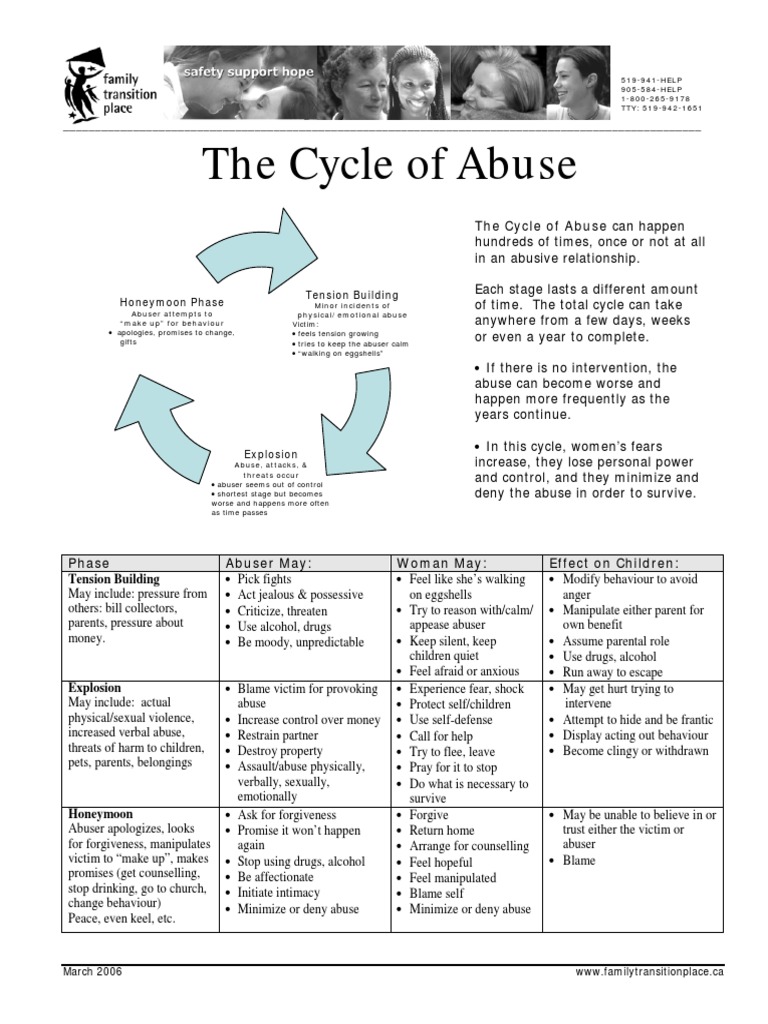 Cycle of Abuse PDF Misconduct Injustice