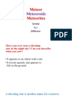 Meteor Metreoridesmeteorites and Classification