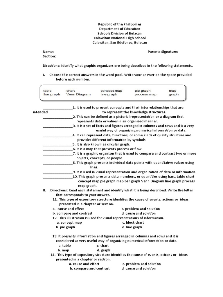 English q2 summative 1 2 with performance pdf pie chart data