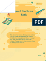 3.2 Word Probles of Ratio