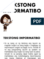 Tekstong Impormatibo