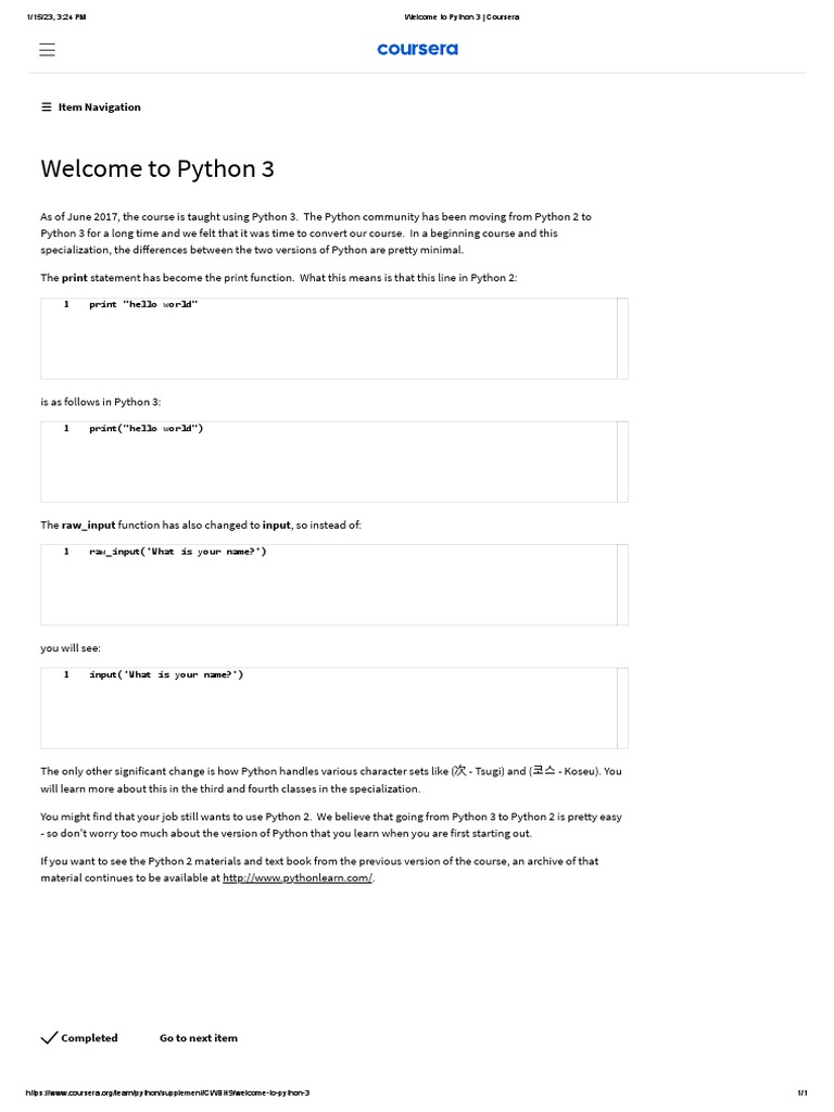 Welcome to python 3 coursera pdf