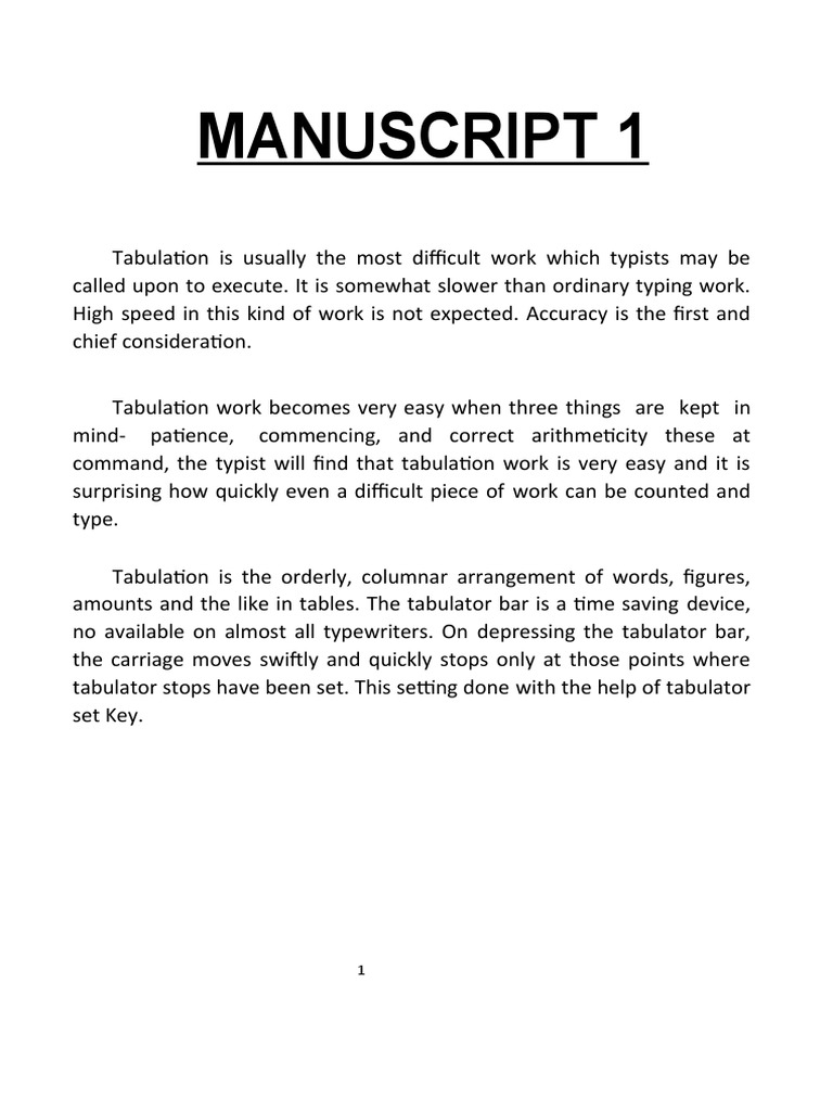 Manuscript Download Free PDF Typewriter Shorthand