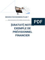 Prévisionnel Financier