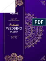 Indian Wedding Menu