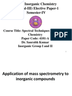 4101-A- Application of Mass Spectrometry to Inorganic Compounds