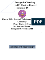 M.Sc. Spectral Techniques in Inorganic Chemistry