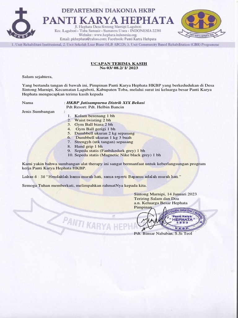 Ucapan Terima Kasih.. | PDF