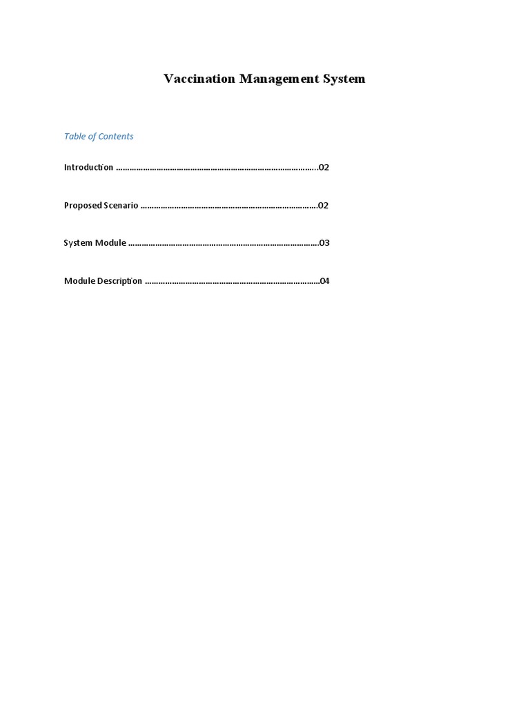 Php Vaccination Management System Pdf