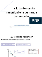 Tema 3. - La Demanda Individual y La Demanda de Mercado