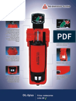 Especificações técnicas filtros ar comprimido