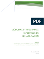 Módulo 12. Apuntes de Clase Programas Específicos de Rehabilitación