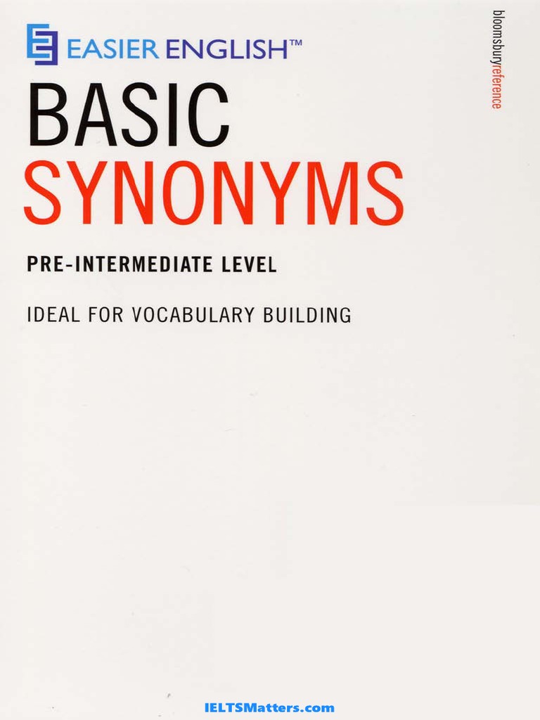 Easier English Basic Synonyms Bloomsbury | PDF | Books | Anger