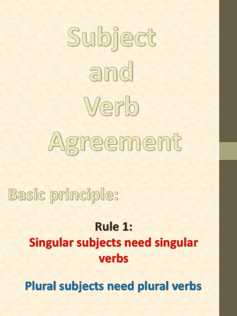 2 Subject and Verb Agreement, Verb Tenses DISCUSS PDF