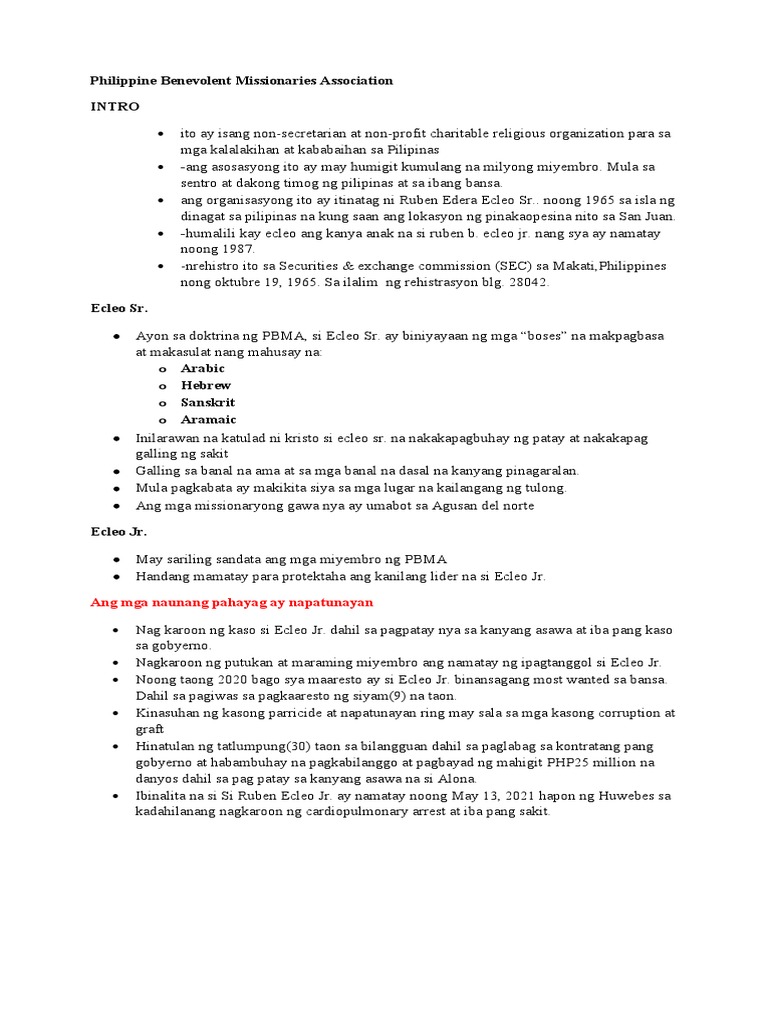 PBMA | PDF
