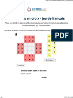 8 - Les Mots en Croix - Jeu de Français en Ligne