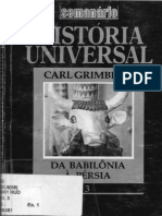 História Universal - Da Babilônia À Persia - Carl Grimberg