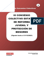 III Convenio Colectivo Reforma y Proteccion de Menores