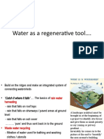 Water As A Regenerative Tool