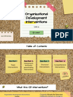 Organizational Development Interventions