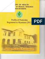 Profile of Pesticides Registered in Myanmar (2012)