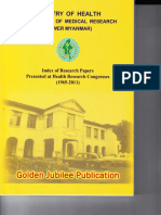 Index of Research Papers Presented at Health Research Congresses (1965-2011)
