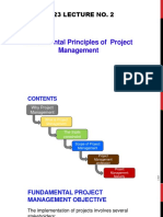 MG 623 Lecture No. 2 - Fundamental Principles Project Management 2021