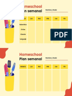 Homeschool Plan Semanal