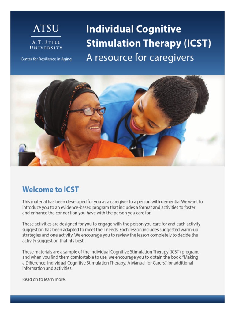 Individual Cognitive Stimulation Therapy Guide | PDF | Dementia ...