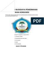 Makalah Budidaya Pemebnihan Ikan Konsumsi