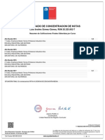 Certificado de Concentracion de Notas: Luis Andrés Gómez Gómez, RUN 20.325.602-7