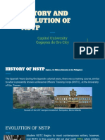 History and Evolution of NSTP