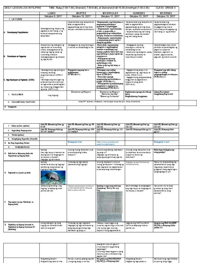 DLL Fil. Yunit II Week 9-Alab Fil. 5 | PDF