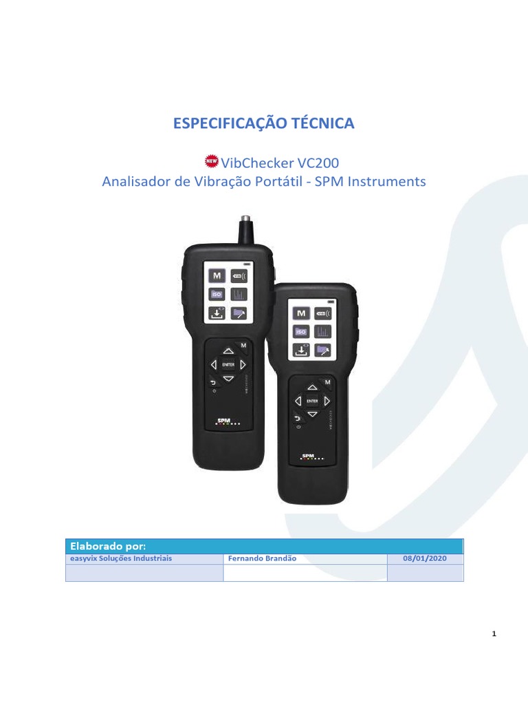 Análise Técnica do VibChecker VC200 | PDF | Oscilação | Acelerômetro