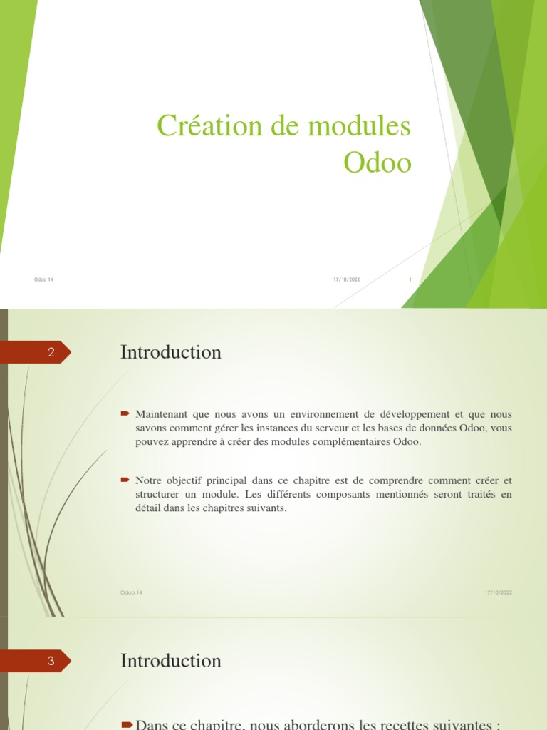 Création de Modules Odoo | PDF | Python (Langage de programmation ...