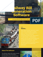 Railway Bill Generation Software CO Project
