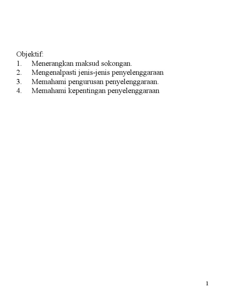 Pengurusan Penyelenggaraan | PDF