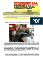 Departamento de Psicología Deportiva y Trabajo Social en Equipo Interdisciplinario en Fútbol en El Club Atlético Chacarita Juniors, Argentina, 2008 Al 2010