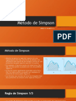 Regla Simpson método integración numérica