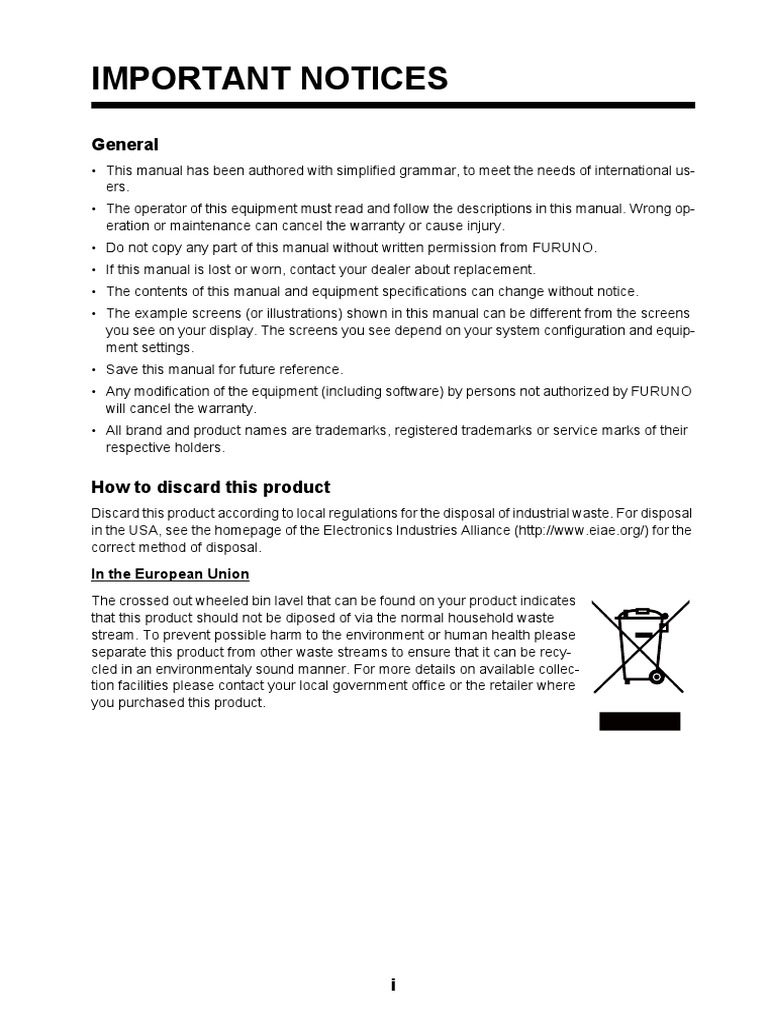 Safety Instructions and User Manual for the FURUNO PP520 Thermal