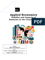 MATH11 - ABM - Applied Economics - Q2 - Module10 - Viability and Impacts of Business On The Community 2 1
