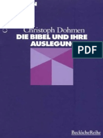 Die Bibel Und Ihre Auslegung (Christoph Dohmen)
