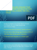 Malfunction of Cell Cycle