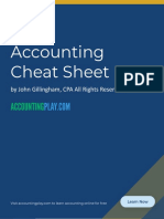 2015-4-26 Accounting Cheat Sheet John Gillingham All Rights Reserved Posted 4-27-2015