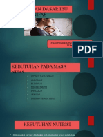 Kebutuhan Dasar Ibu Nifas